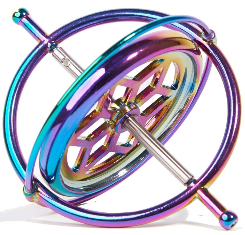 Joytech Precision Gyroscope Kill Time Metal Anti-Gravity Spinner Balance Toy Colorful JA05 - Image 4